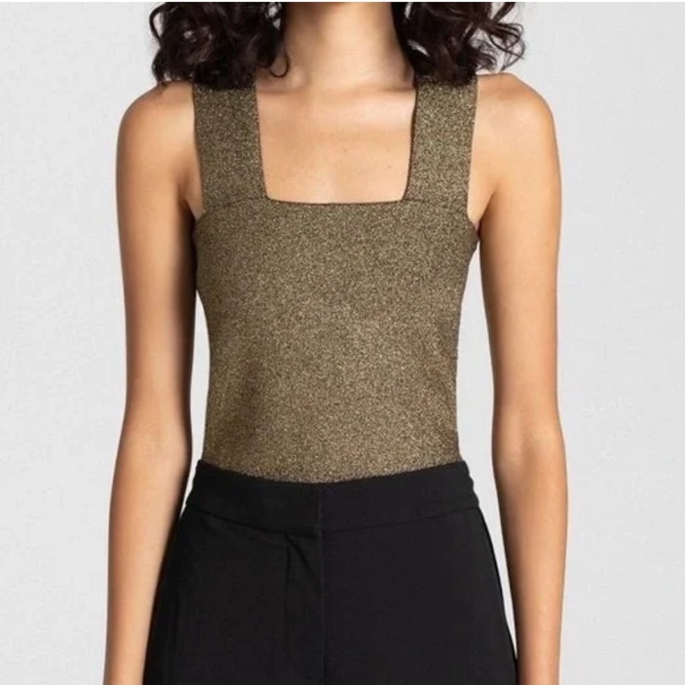 A.L.C. Metallic Gold Tank Top
